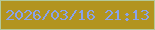 文字の大きさ：3、枠の色：b4c999、背景の色：b2941f、文字の色：89a2eb 無料ブログパーツのブログ時計