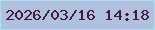 文字の大きさ：2、枠の色：b4dbee、背景の色：afc1df、文字の色：47193b 無料ブログパーツのブログ時計