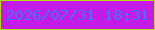 文字の大きさ：1、枠の色：b4dc0d、背景の色：c21bea、文字の色：466ff2 無料ブログパーツのブログ時計
