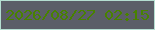 文字の大きさ：4、枠の色：b4ded1、背景の色：5b5e68、文字の色：488200 無料ブログパーツのブログ時計
