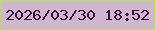 文字の大きさ：4、枠の色：b4df56、背景の色：ceb7cf、文字の色：3d153c 無料ブログパーツのブログ時計