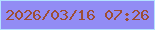 文字の大きさ：5、枠の色：b4e1ff、背景の色：928cf4、文字の色：9d4e34 無料ブログパーツのブログ時計