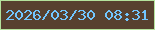 文字の大きさ：1、枠の色：b4e39c、背景の色：57412f、文字の色：72c6fe 無料ブログパーツのブログ時計