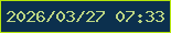 文字の大きさ：3、枠の色：b4e50a、背景の色：0c304e、文字の色：bcd583 無料ブログパーツのブログ時計