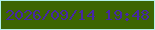 文字の大きさ：3、枠の色：b4f1ea、背景の色：3c6502、文字の色：4627a5 無料ブログパーツのブログ時計