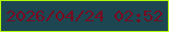 文字の大きさ：5、枠の色：b4fa0a、背景の色：1c4752、文字の色：780b20 無料ブログパーツのブログ時計