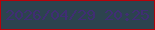 文字の大きさ：1、枠の色：b5020a、背景の色：2c434f、文字の色：402d74 無料ブログパーツのブログ時計