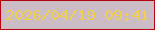 文字の大きさ：3、枠の色：b50312、背景の色：cbbcc5、文字の色：f1ce4b 無料ブログパーツのブログ時計