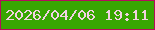 文字の大きさ：4、枠の色：b50c5c、背景の色：38a602、文字の色：f2d2e2 無料ブログパーツのブログ時計