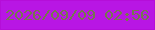 文字の大きさ：1、枠の色：b50ed9、背景の色：b816e4、文字の色：76774f 無料ブログパーツのブログ時計