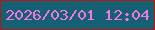 文字の大きさ：4、枠の色：b5180e、背景の色：166074、文字の色：f277e0 無料ブログパーツのブログ時計
