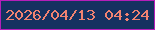 文字の大きさ：3、枠の色：b51eb9、背景の色：153160、文字の色：f28371 無料ブログパーツのブログ時計