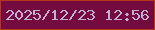 文字の大きさ：2、枠の色：b5361a、背景の色：730b3e、文字の色：c4aed6 無料ブログパーツのブログ時計