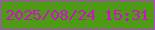 文字の大きさ：1、枠の色：b542d8、背景の色：4e9916、文字の色：d20dcb 無料ブログパーツのブログ時計