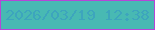 文字の大きさ：4、枠の色：b546d7、背景の色：48b9b3、文字の色：3da5bd 無料ブログパーツのブログ時計