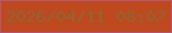 文字の大きさ：5、枠の色：b55771、背景の色：be491f、文字の色：936334 無料ブログパーツのブログ時計