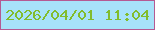 文字の大きさ：4、枠の色：b55a92、背景の色：a7e2f9、文字の色：82bc2c 無料ブログパーツのブログ時計