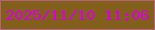 文字の大きさ：5、枠の色：b5637b、背景の色：82601b、文字の色：da01de 無料ブログパーツのブログ時計