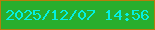 文字の大きさ：3、枠の色：b57d0c、背景の色：28ae2d、文字の色：03f0e2 無料ブログパーツのブログ時計