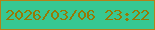 文字の大きさ：4、枠の色：b58117、背景の色：37c892、文字の色：967905 無料ブログパーツのブログ時計