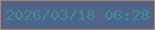 文字の大きさ：2、枠の色：b58367、背景の色：4f6489、文字の色：3e8f93 無料ブログパーツのブログ時計