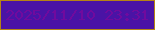 文字の大きさ：4、枠の色：b58414、背景の色：4a13a5、文字の色：700a9e 無料ブログパーツのブログ時計