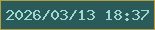 文字の大きさ：4、枠の色：b59c3d、背景の色：2b5a5b、文字の色：9cdad1 無料ブログパーツのブログ時計