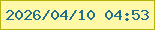 文字の大きさ：5、枠の色：b5b20c、背景の色：fff8a9、文字の色：206f91 無料ブログパーツのブログ時計