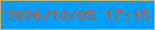 文字の大きさ：2、枠の色：b5b685、背景の色：009ffd、文字の色：d45614 無料ブログパーツのブログ時計
