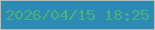 文字の大きさ：5、枠の色：b5bebb、背景の色：2d8ab4、文字の色：4ab17a 無料ブログパーツのブログ時計