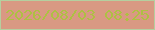 文字の大きさ：1、枠の色：b5cf9f、背景の色：d99983、文字の色：aec043 無料ブログパーツのブログ時計