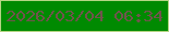 文字の大きさ：3、枠の色：b5d584、背景の色：008a01、文字の色：70544c 無料ブログパーツのブログ時計