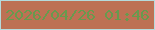 文字の大きさ：1、枠の色：b5dbdc、背景の色：bd7154、文字の色：689a4e 無料ブログパーツのブログ時計