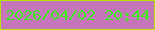 文字の大きさ：4、枠の色：b5e704、背景の色：c575b9、文字の色：42e925 無料ブログパーツのブログ時計