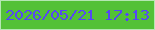 文字の大きさ：5、枠の色：b5e7b3、背景の色：53c137、文字の色：5646f5 無料ブログパーツのブログ時計