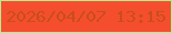 文字の大きさ：1、枠の色：b5ec8b、背景の色：f54e2f、文字の色：c74f18 無料ブログパーツのブログ時計