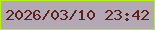 文字の大きさ：3、枠の色：b5f302、背景の色：b2a9b5、文字の色：5e211c 無料ブログパーツのブログ時計