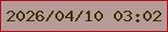 文字の大きさ：3、枠の色：b60e14、背景の色：b69c99、文字の色：3d3100 無料ブログパーツのブログ時計