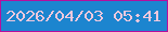 文字の大きさ：2、枠の色：b60f9d、背景の色：1c85cf、文字の色：efc8dd 無料ブログパーツのブログ時計