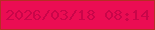 文字の大きさ：3、枠の色：b62e24、背景の色：eb0d53、文字の色：c90649 無料ブログパーツのブログ時計