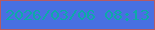文字の大きさ：5、枠の色：b65a64、背景の色：4870e2、文字の色：0ea9a8 無料ブログパーツのブログ時計