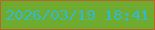 文字の大きさ：3、枠の色：b6682c、背景の色：6fab2f、文字の色：2fb9ca 無料ブログパーツのブログ時計