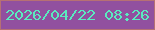 文字の大きさ：5、枠の色：b67073、背景の色：91509f、文字の色：5aebbf 無料ブログパーツのブログ時計