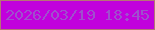 文字の大きさ：3、枠の色：b67476、背景の色：c101dd、文字の色：9f50cd 無料ブログパーツのブログ時計