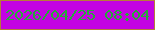 文字の大きさ：1、枠の色：b67c39、背景の色：c303e2、文字の色：26aa39 無料ブログパーツのブログ時計