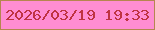 文字の大きさ：2、枠の色：b6854f、背景の色：ff8dd2、文字の色：bf3342 無料ブログパーツのブログ時計