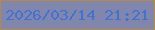 文字の大きさ：4、枠の色：b68948、背景の色：8187ac、文字の色：4172d3 無料ブログパーツのブログ時計