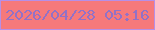 文字の大きさ：2、枠の色：b68fe7、背景の色：f6797b、文字の色：9371c6 無料ブログパーツのブログ時計