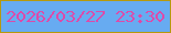 文字の大きさ：3、枠の色：b6990e、背景の色：67abf1、文字の色：dd4ba9 無料ブログパーツのブログ時計