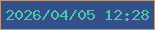 文字の大きさ：1、枠の色：b69a7f、背景の色：33508a、文字の色：50c6a9 無料ブログパーツのブログ時計